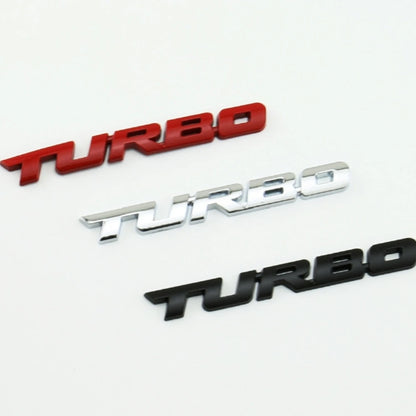 3D Metal Stickers Automotive Turbo charging Stickers