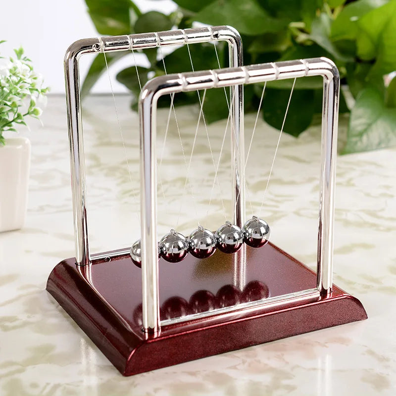 Péndulo de metal para mesa de escritorio, bola de equilibrio de acero, bola de Newton, péndulo de ciencias físicas