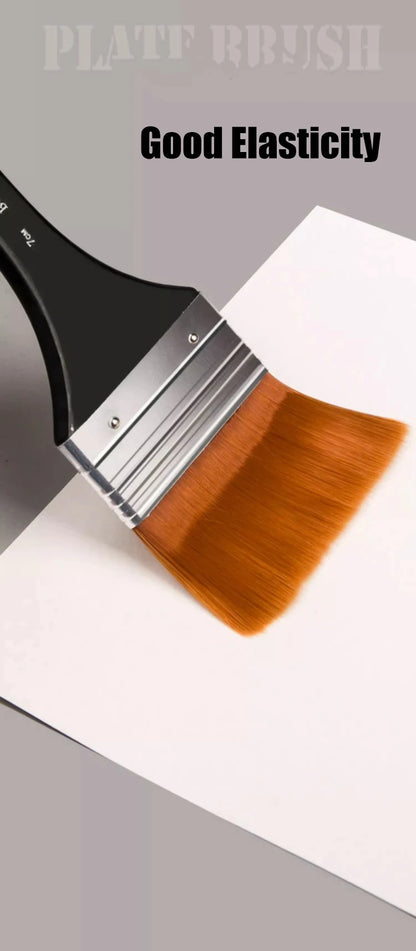 Borrence 1/2/3/5pcs Memory Nylon Paint Brushes Set for Acrylic Oil Drawing Watercolor Wooden Painting Brush Tools Art Supplies