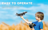 L0712 RC Plane 2.4G Remote Control Aircraft Gravity Sensing Helicopter Glider with Light EPP Foam Fighters for Boys Children
