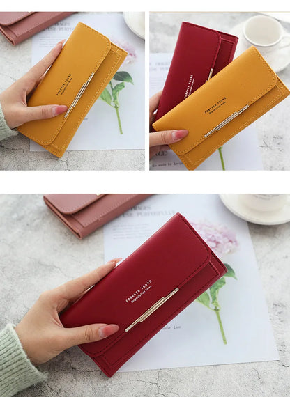 2024 Fashion Wallet Women's Purse Wallet Card Holder Female Clutch Long Purse Multi-card Holder Luxury Designer Lady Coin Purses