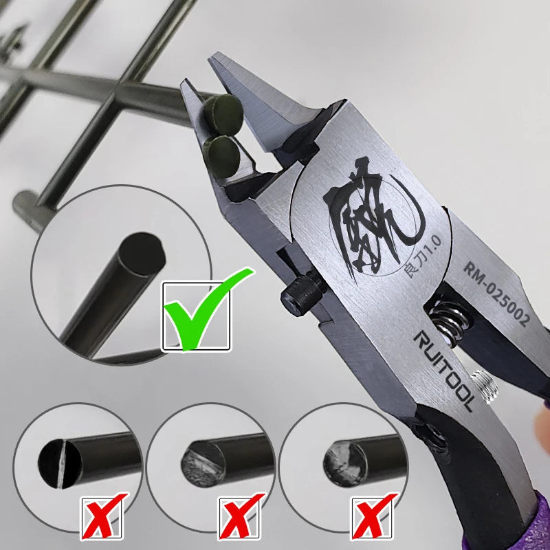 4.7 Inch Model Nippers Ultra-Thin Single-Edged Gundam Model Building Tools for Beginners to Repair and Fix Plastic Models