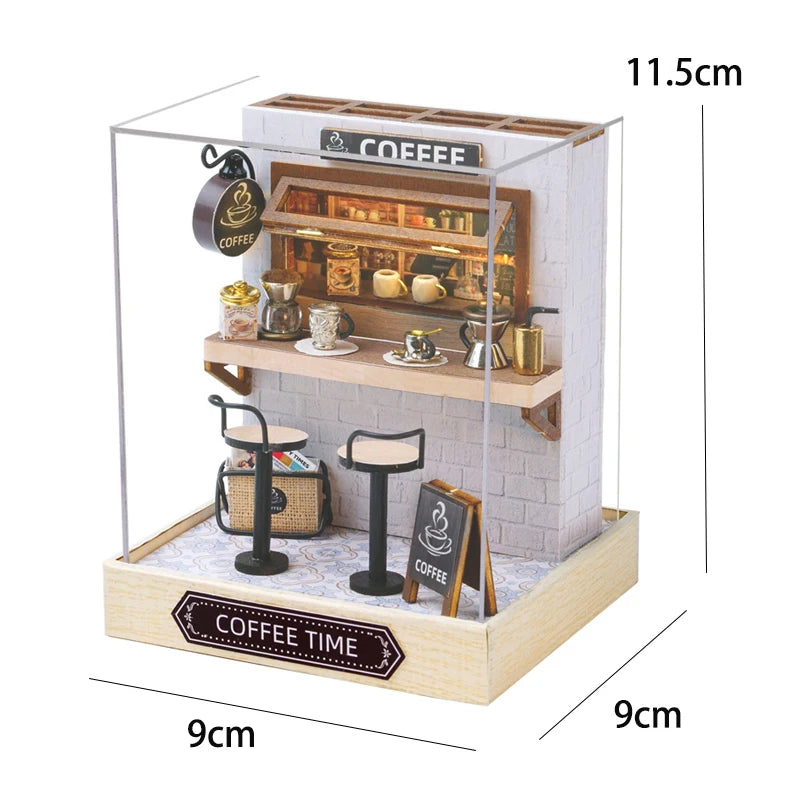 Doll House Handmade 3D Puzzle Making Building Model Kit Production And Assembly Room Toys Wooden Crafts DollHouse Birthday Gifts