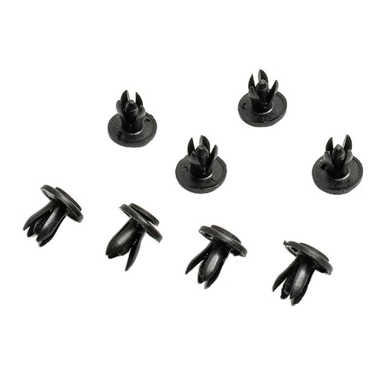 50pcs Car Body 6mm Hole Dia Plastic Rivets Fastener Fender Bumper Push Pin Clip Universal Car Fasteners Clip Auto Accessories