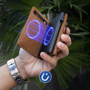 YATBEST Men's RFID Anti-Theft Three Fold Wallet Ultra-Thin with Zipper Coin Pocket Credit Card Clip Brush Anti-Magnetic Card Bag