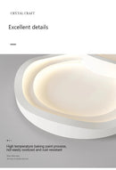 Modern Bedroom Ceiling Light Home Decor Simple Master Bedroom Lamps Nordic Circular Cream Style Living Room LED Lighting Fixture