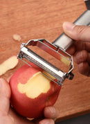 4in1 Vegetable Peeler Stainless Steel Melon Planer Multiple-Function Double-Head Peeler Household Kitchen Cucumber Slicer Tool