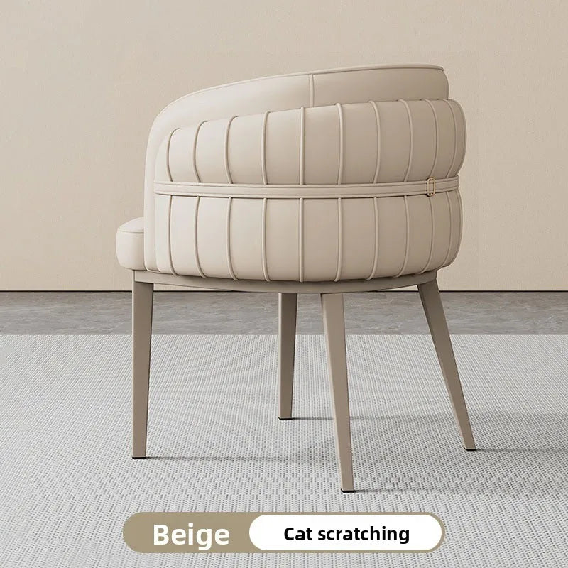 UVR Light Luxury Dining Chair Household Makeup Chair Modern Simple Hotel Negotiation Receiving Chair Restaurant Chair Furniture
