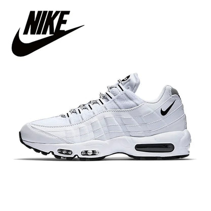 Nike Air Max 95 Unisex Trendy Retro Anti slip Wear-resistant Comfort Fabric Running Shoes GS/Black Warrior