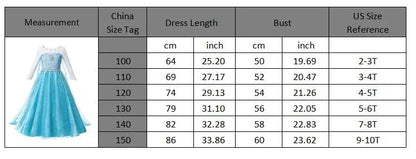 Elsa Anna Kid Princess Girls Dress Rapunzal  Kids Cosplay Halloween Vestidos Children Costume Birthday Party Dress