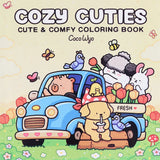 Coloring Book For Adults And Teens Halloween Theme Featuring Adorable Creepy Creatures In Cozy Moments For Relaxation Gift