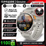 2026 New T-Rex3 Pro 1100mAh Battery Smart Watch GPS path 5ATM Waterproof Sports Run tracker Outdoors Compass Military Smartwatch