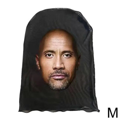 Máscara creativa de Kanye con impresión 3D, malla elástica, máscara facial completa, tocado para cosplay, artículos novedosos, accesorios de fiesta para cosplay para hombres y mujeres