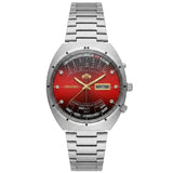 Relógio masculino automático vintage com calendário perpetuo em aço inoxidável