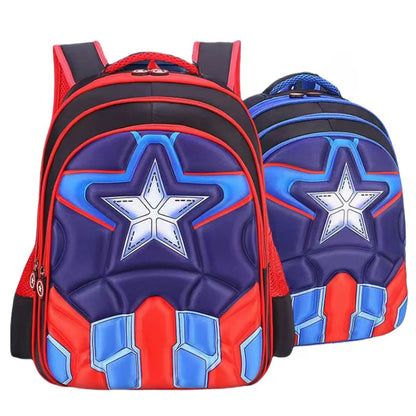 3D five-pointed star children's backpack, nylon waterproof fabric, light-weight children's backpack