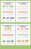 Caderno de Exercícios Interativo de Matemática – Contagem, Adição e Subtração até 10 e Atividades de Relações Numéricas – Material de Aprendizagem Visual; ideal para pré-escola, 1º ano, ensino domiciliar e sal