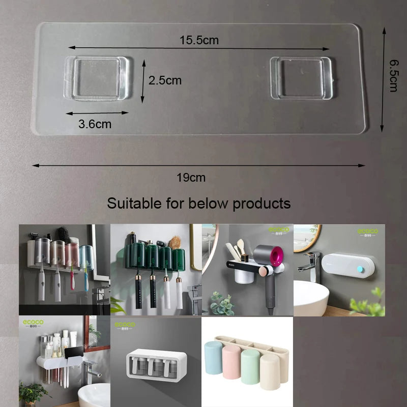 Sticker Adhesive Accessory for ECOCO Wall Mounted Storage Organizer Toothbrush Holder