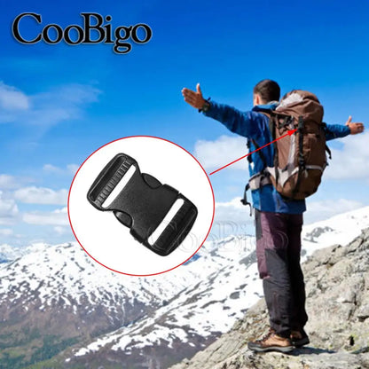 20mm 25mm 32mm 38mm 50mm Plastic Hardware Dual Adjustable Side Release Buckles Backpack Belt Bag Parts Strap Webbing