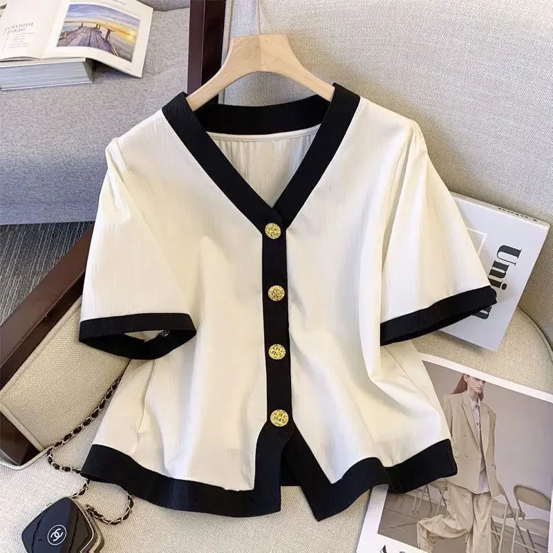 Plus size feminino verão outfit conjunto de uma peça elegante idade-reduzindo emagrecimento corpo moldar casual bell bottoms terno de duas peças