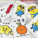 10PCS Foam Texture Painting Paper puffy Texture Paper Creative Magic 3D Art Drawing Paper for Kids DIY Painting Educational Toys