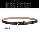 Women's belt genuine leather fashion casual simple everything matching decoration cowhide pants belt white jeans small belt