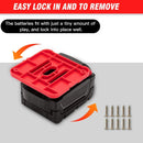 Machine Holder Battery Storage Rack for Dewalt/Makita/Milwaukee 14.4V 18V Li-ion Battery Wall Mount Tool Bracket Fixing