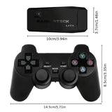 Consola de videojuegos M8, mando inalámbrico dual de 2,4 GHz, 4K, 10 000 juegos, 64 GB, retro, regalo de Navidad
