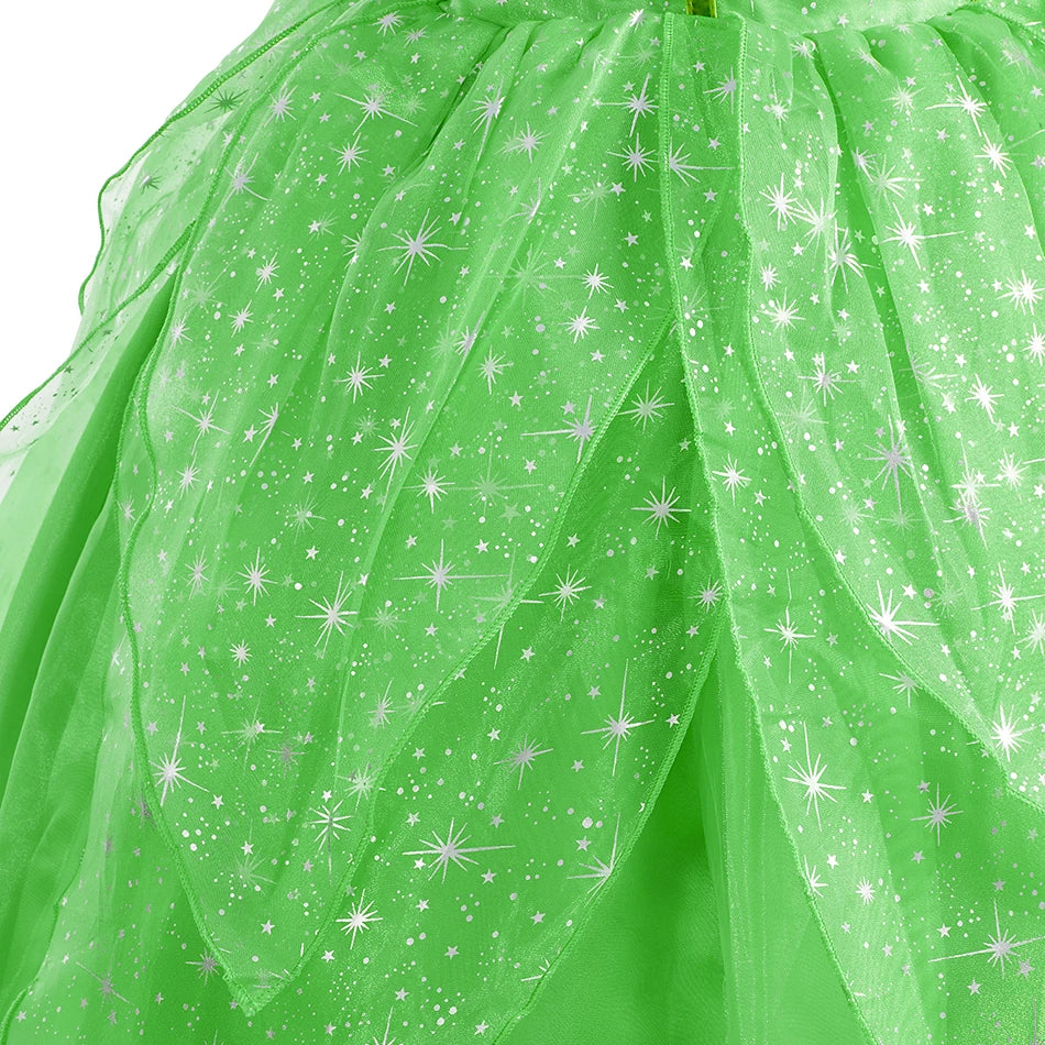 Girls Elsa Anna Dress Children Princess Carnival Dress Kids Jasmine Rapunzel Pageant Flower Disguise Cosplay Christmas Costume