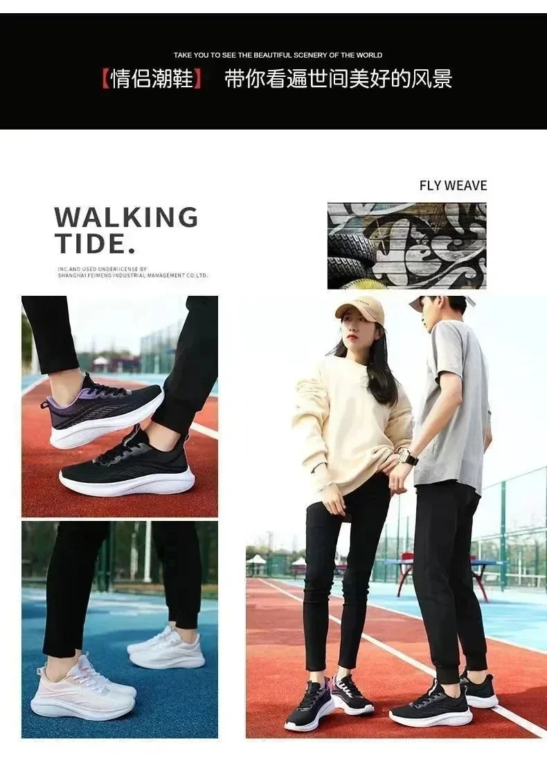 2025 Casual Running Summer Fashion Anti Slip Hiking Mesh Breathability Athletic Shoe Tennis Woman Trend  Woman Sneakers Couple