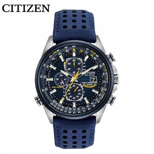 CITIZEN Blue Angel I Generation Men's Quartz Watch Radio Nightlight Sky Eagle Blue Angel Light Kinetic Energy Men's Watch AT8020