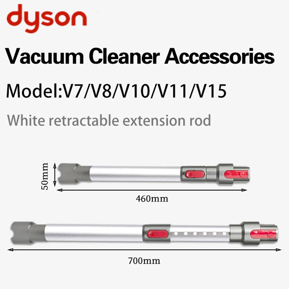 Extension Rod Telescopic Straight Pipe For Dyson V7/V8/V10/V11 Vacuum Cleaner Extension Rod Accessories Telescopic Straight Tube