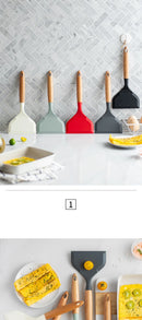 Food Grade Silicone Cooking Utensils Tamagoyaki Spatula Beef Meat Egg Kitchen Spatula Pizza Shovel Cooking Tools Kitchenware