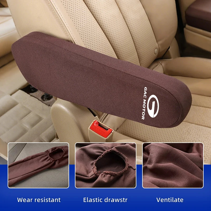Car Seat Armrest Protector Cover Fabric Elbow Support Case Accessories For GAC trumpchi GS3 GS4 GS5 GS8 Ga3 Ga4 Ga5 Ga6 Ga8 Gm6