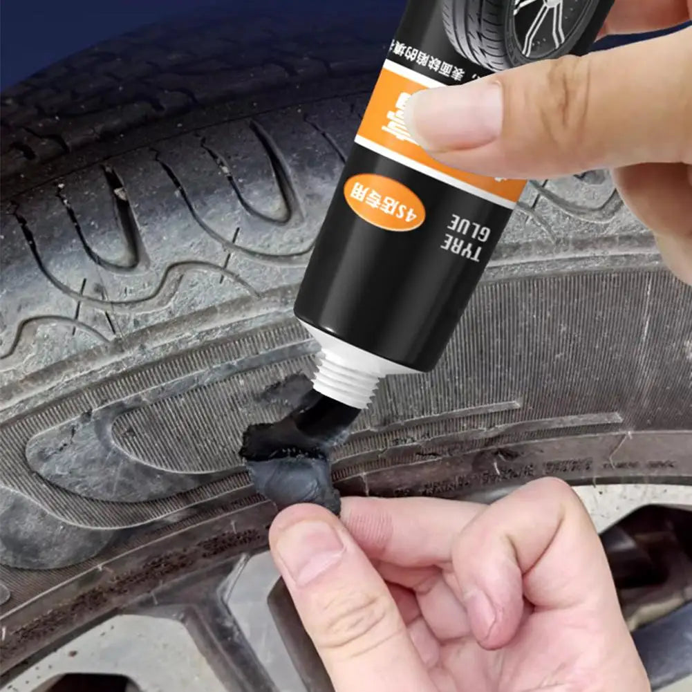 Cracked Tire Repair Kit - 30g Universal Rubber Glue, Sealant For Tire Cracks, Sidewall & Puncture Repairs E4q4