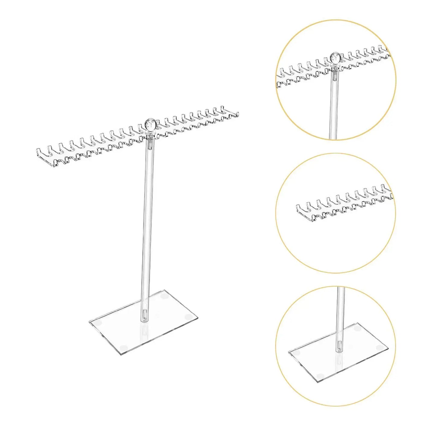 Necklace Organizer Jewelry Display Stand Clear Jewelry Holder Necklace Display Holder for Tabletop Showcase Shops Vanity