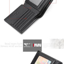 Septwolves Genuine Leather Wallets For Men Original Leather Wallet Man Cowhide Wolf Pattern With Brand Box Father Lover Gift