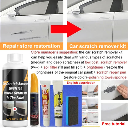 Car Scratch Remover Paint Care Tools Auto Swirl Remover Scratches Repair Polishing Auto Body Grinding Compound Anti Scratch Wax