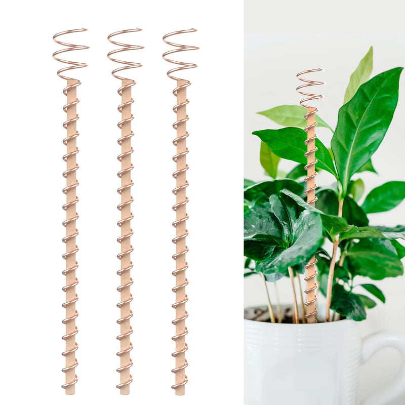1/2/3PCS Electroculture Plant Stakes Gardening Copper Coil Antennas for Growing Garden Plants and Vegetables Using Ether Energy