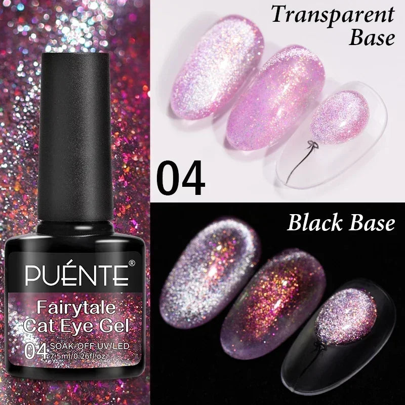 7.5ML Super Shiny Ruby Red Cat Magnetic Gel Nail Polish Wine Red Cat Eye Gel Soak Off Semi-Permanent Nail Varnish For Manicure