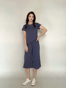 Modal Plus Size Capri Pants Women's Summer Loose Fit Wide Leg Elastic Waist Casual Lounge Shorts