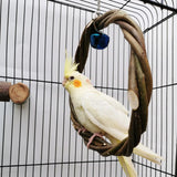 Solid Wood Parrot Stand Training Bird Stand Parrot Toys Desktop Training Stand Pole Interactive Playground Small Pet supplies