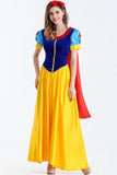 Halloween Party Costume Adult Cosplay Plus Size Cartoon Princess Snow White Dress Girl Princess Dress Women Adult Clothing