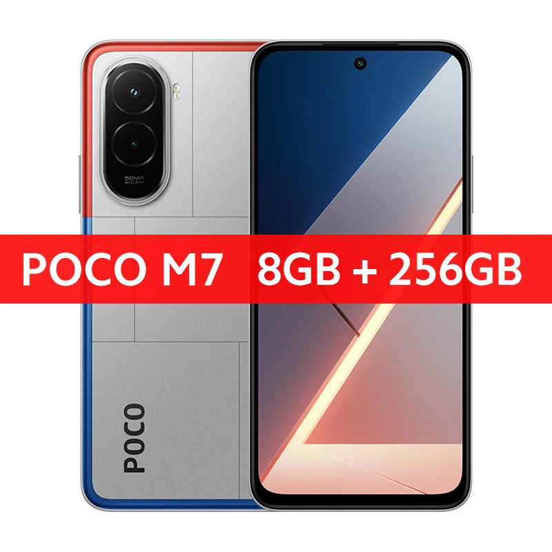 Global Version POCO M7 Snapdragon 685 Smartphone Immersive 6.9" 144Hz FHD+ Display 7000mAh battery 33W Charging NFC