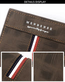 2023 New Short Men Wallets Slim Card Holder Male Purses Luxury PU Leather Coin Pocket High Quality Small Men's Wallet