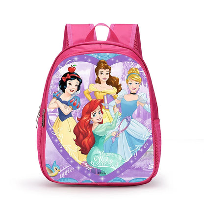 12 Inch Disney Snow White Princess School Bags for Kindergarten Children kids School Backpack for Girls Boys Cartoon Backpacks