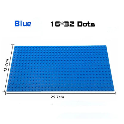 Placa base de 32 x 32, 16 x 32, 16 x 16 puntos, bloques de construcción, placa base de plástico para bricolaje, accesorios de ladrillo clásicos, juguete para niños