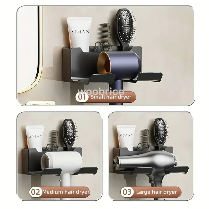 Shelf for Bathroom Dryer Cradle Wall Shelves Hair Dryer Holder Hairdryer Shower Organizer Box Toilet Blower Holder BathroomStuff