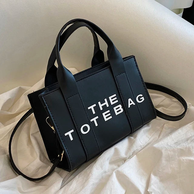PU Leather Tote Bag for Women, Fashion Handbag, Top Handle Bag, Casual Crossbody Bag, Simple Shoulder Bag 