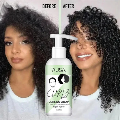 Crema para rizos naturales, loción hidratante para rizos, antifrizz, rebote, esculpidor, acondicionador para el cuidado del cabello.