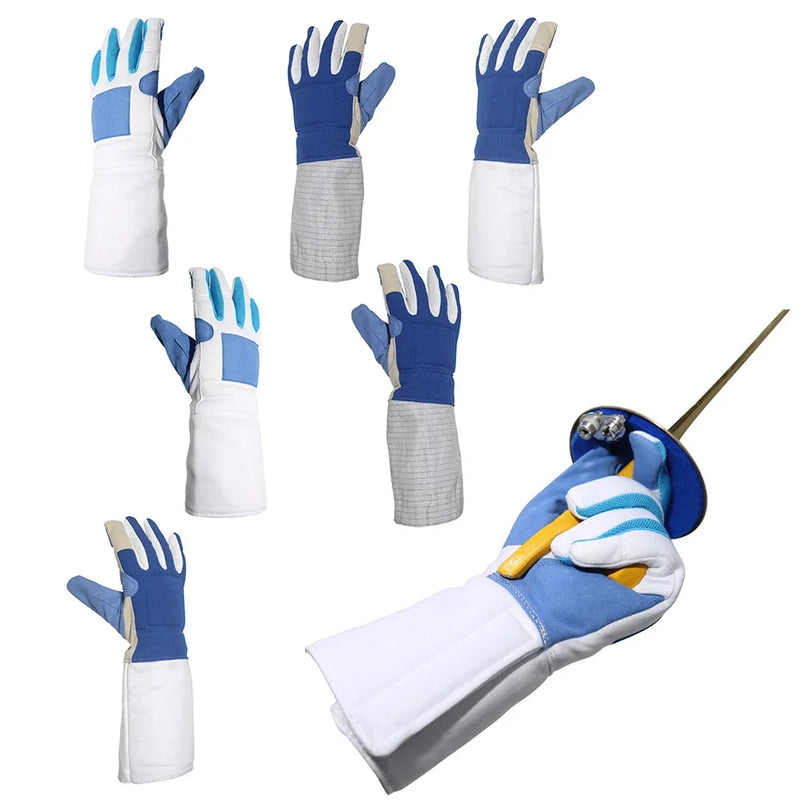 1pc Fencing Gloves Foil Non-slip Gloves For Training Competition Adult Children XXS-XXL Sports Team Accessories Protect Parts